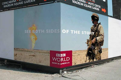 BBC AD Campaign - Soldier next to Oil Well