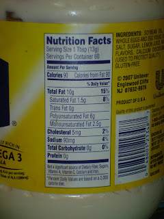 Image result for mayonnaise nutrition information