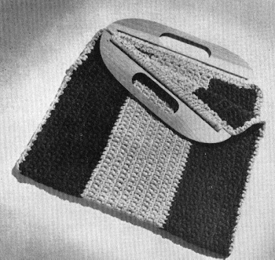 Baby Cable Striped Purse | Dana Must Knit