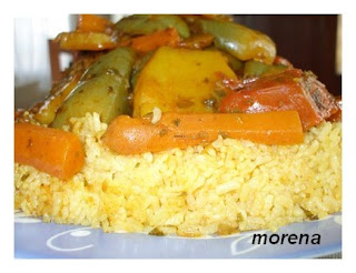 recettes plats Couscous de riz au poisson