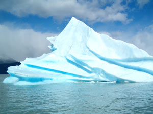 Icebergs no lago argentino