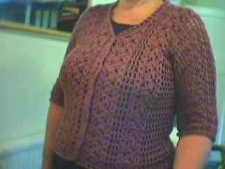 Pura Vida Crochet Cardigan Sweater - Short Sleeve (For Women