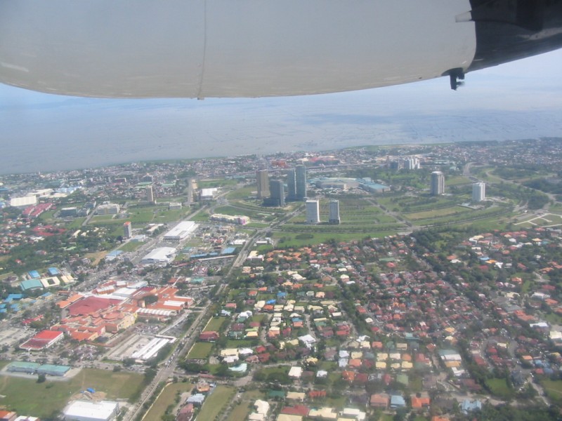 Landeanflug auf Manila, Philippinen