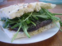 Field Mushroom Sandwich with Garlic butter